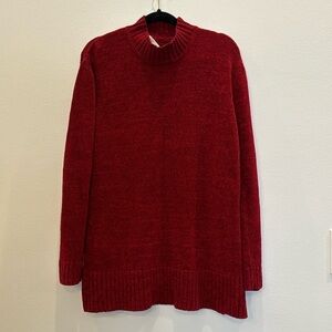 Isabella Rodriguez Red Silk Sweater Size Large